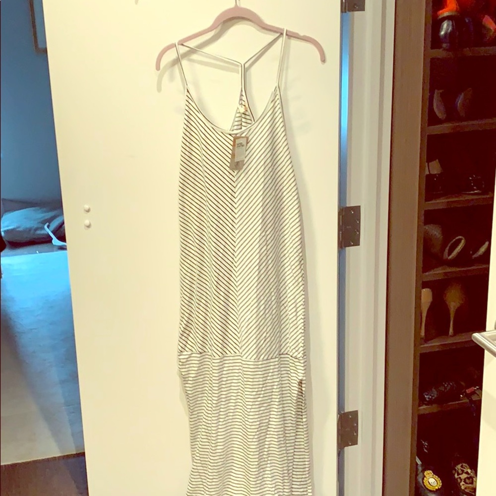 Stripped maxi dress